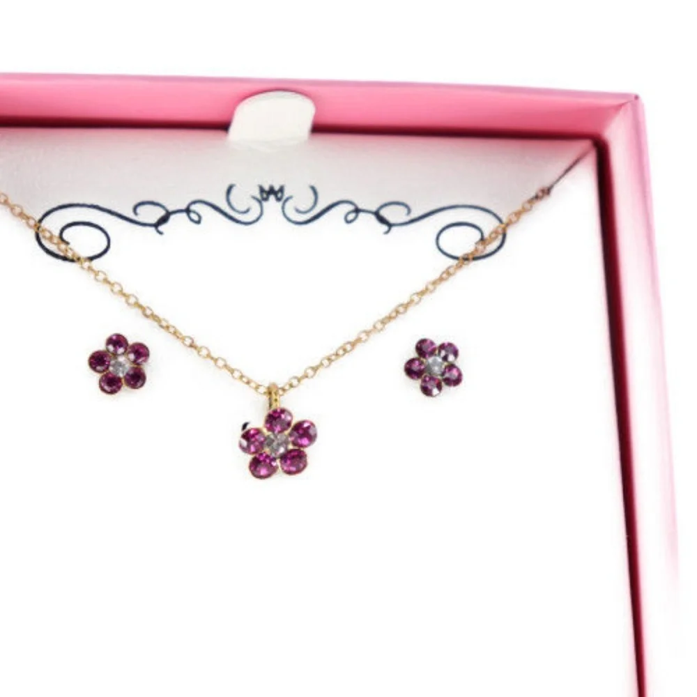 18K Gold/Sterling‎ Silver Childrens Crystal